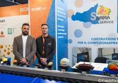 Per Samma Service, Davide Prandini, sales account manager, e Fabio Mannino, responsabile vendite.