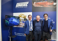 Allo stand di Unitec Raffaele Benedetti (al centro) insieme a Ignazio Manca e Lorenzo Pignatelli