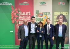 Alegra-Valfrutta: da sinistra Pier Giorgio Lenzarini, Mauro Laghi, Claudia Iannarella, Enrico Bucchi, Cristian Moretti