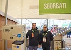 Eglentin Doka e Giuseppe Sgorbati della Sgorbati Group srl che ha presentato la tecnologia di sanificazione Sanodyna