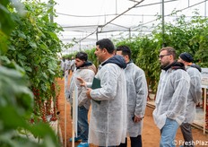 Giovanni Di Giacomo, responsabile tecnico commerciale Sicilia di Syngenta Vegetable Seeds, illustra le caratteristiche delle soluzioni presentate.