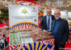 Sebastiano Fortunato e Salvatore Chiaramida, rispettivamente presidente e direttore del Consorzio di Tutela del Pomodoro di Pachino IGP.