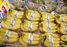 Esposizione di banane Fyffes.