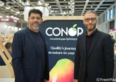 Massimiliano Moretti e Dario Guidi allo stand Agribologna - Conor