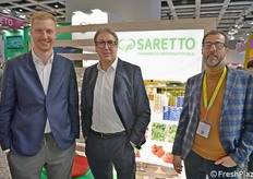 Matthias Scandola, Mauro Saretto e Michele Sinisi alla Saretto Commercio Ortofrutticolo