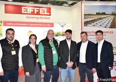 In rappresentanza dell'azienda Eiffel: Efe, Eleonora Corinti, Leonardo Mannarelli, Mirko Rauddi, Antonio Popeo e Angelo Popeo. Eiffel produce film plastici per copertura e protezione serre e fruttiferi con mercati esteri in Europa, Canada, Australia e Turchia, che è un paese molto dinamico. La ditta Eiffel ha sede a Fontanellato, in provincia di Parma, e vede sviluppi interessanti soprattutto per le coperture dei frutteti in Arabia Saudita, Cile, Australia e Gran Bretagna.