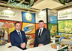 Giuseppe Monaco e Antonio Cerqua di Cartonsi, azienda di soluzioni di packaging personalizzate, altamente tecnologiche ed ecosostenibili in materiale plastico.