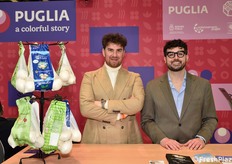 In rappresentanza del Consorzio Cipolla Bianca di Margherita IGP, da sinistra: Giuseppe Giacomantonio e Vincenzo Frontino.