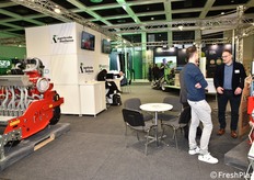 Lo stand dei macchinari Agricola Italiana.