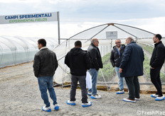 Un momento delle visite in campo.