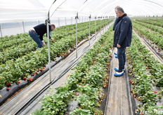 Un momento delle visite in campo.