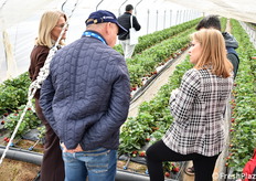 Un momento delle visite in campo.