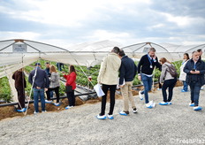 Un momento delle visite in campo.