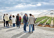 Un momento delle visite in campo.