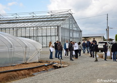 Un momento delle visite in campo.