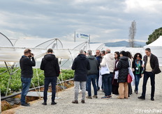 Un momento delle visite in campo.