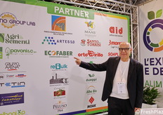 Saro Sallemi, direttore commerciale della manifestazione siciliana Frutech, sostenuta da svariati partner.