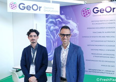 La software house Infotric ha sviluppato il gestionale per ortofrutticoltura chiamato GeOr: in foto, Edoardo Brian Manco e Christian Tricarico.