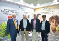 Pierluigi Mattè, Luca Buglia, Eugenio Soltuian e Vitantonio Tateo di Fruit Control Equipments, specializzata in tecnologie per la conservazione dei prodotti ortofrutticoli