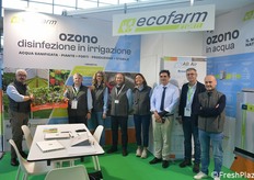 Il team di Ecofarm Storti, in fiera per mostrare la sanificazione tramite ozono