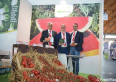 Da sinistra Maurizio Bacchi, CEO di Cora Seed, Marco Lansi e Nunzio Guastella