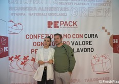 Presenza in fiera per RePack: Alexandra Stefu e Matteo Grandu