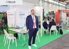 Allo stand di Alltech, Giuseppe Pecorato.