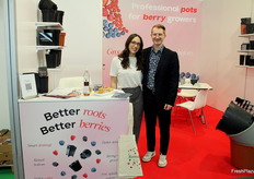 Allo stand Barmaplast, Sara Malu e Francesco Nesti.