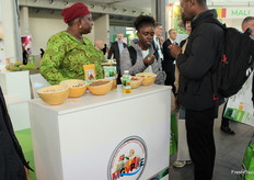 Una vera delizia assaggiare i prodotti allo stand MGVPAE (mosi garba vente de produit agricoles transformations d'epices), dal Niger.