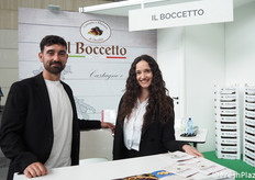 Simone ed Elisa Farinelli de Il Boccetto, azienda di Acquasanta Terme (AP) che opera nel campo della produzione, lavorazione e commercializzazione di castagne e marroni da ben tre generazioni.