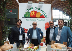 Alessandro Pieri, Pietro Fabbri, Leonardo Guardigni e Davide Bravaccini della AOP Italia, Associazione di Organizzazioni di produttori ortofrutticoli.