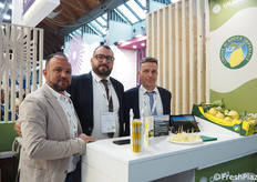 Luigi Corrado, Dionisio Alfredo Stigliano e Danilo Egidio Mitidieri del Consorzio di Tutela del Limone di Rocca Imperiale IGP.