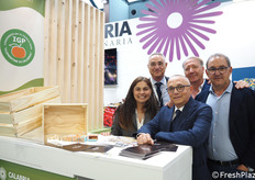 In rappresentanza del Consorzio per la Tutela della IGP Clementine di Calabria: Anita Minisci, Francesco Casciaro, Giorgio Tricarico, Francesco Graziani e Stefano Pirillo.