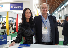 Giada e Marco Cenerini dell'azienda all'ingrosso Cenerini, che opera presso il Centro agroalimentare di Bologna.