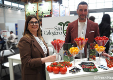 Anna e Luca La Rosa della cooperativa siciliana San Calogero, specializzata in pomodori. "Tre giorni intensi, ricchi di incontri, confronto e soddisfazioni".