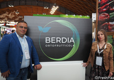 Giuseppe ed Elisa Licata dell'azienda siciliana a conduzione familiare Berdia Ortofrutticola, con sede a Vittoria (RG).