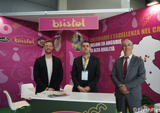 Tommaso Concari, Luca Bozzolini e Andrea Lenzi dell'Organizzazione di produttori Bristol, specializzata in meloni e angurie.