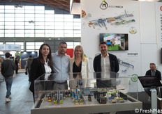 Per Assomech, al centro Peter Calisesi e Sara Castellani.