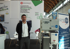 Alberto Sgorbati dell'omonimo gruppo. Sanodyna è la tecnologia senza residui di Sgorbati per sanificare attrezzature, locali, ortofrutta.