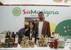 Francesca Pala e Nicola Orrù, in rappresentanza della società consortile Sa Marigosa.