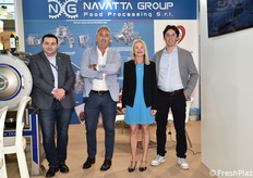 Navatta Group Food Processing produce macchine per la trasformazione di pomodoro, frutta e ortaggi vari. Da sinistra: Costantin De Pra Guglea, Andrea Fiaccadori, Silvia Sassi e Riccardo Boschi.