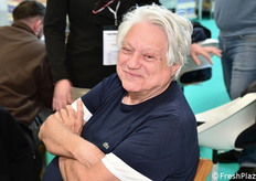 Gianmarco Sala nello stand Saclark.