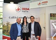 Per Xeda Italia, da sinistra: Daniele Rossi, Giulia Bellenghi e Marco Galli.