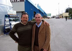 Rosario Privitera (De Ruiter Sementi) insieme al coordinatore di Agrem 2007, Dott. Rosario Sallemi