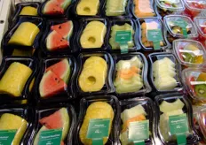 Frutta pronta presso lo stand dalla tedesca Tacken GmbH & Co.