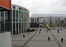 Il Piazzale di accesso alla Messe Berlin.