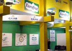 Spazio espositivo dedicato al CAAB (Mercato ortofrutticolo all'ingrosso di Bologna) e alle aziende in esso rappresentate.