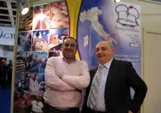 Giuseppe Di Cruccio e Paolo Di Filippo, in rappresentanza della società cooperativa campana Funghi & Natura.