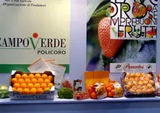 Alcuni dei marchi e dei prodotti esposti nello stand della Regione Basilicata.