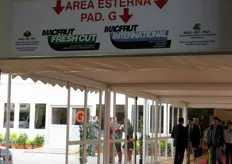 Accesso al Padiglione G, dove sono state presentate le due nuove aree espositive del Macfrut FreshCut e del Macfrut International